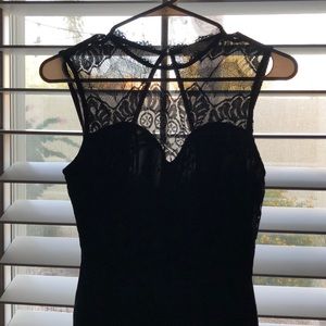 black lace bodysuit